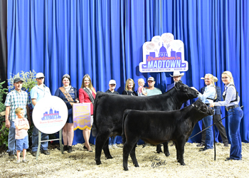 Reserve Grand Champion Bred-and-owned Cow-calf Pair